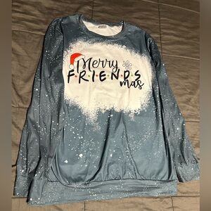 Women’s long sleeve Friends Christmas shirt.
